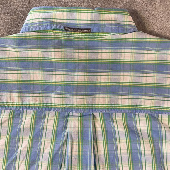 Wrangler Shirt Mens Large Blue Competition Snap Western‎ Cowboy Ranch Workwear - Picture 7 of 9